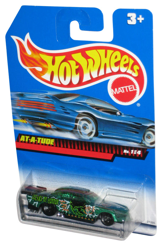 Hot Wheels Terrorific Series 1/4 (1998) Green At-A-Tude Car Toy #977