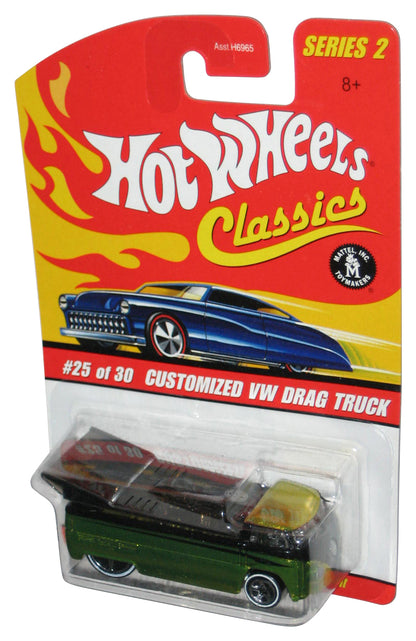 Hot Wheels Classics Series 2 (2005) Customized VW Drag Truck Lime Green Toy #25/30
