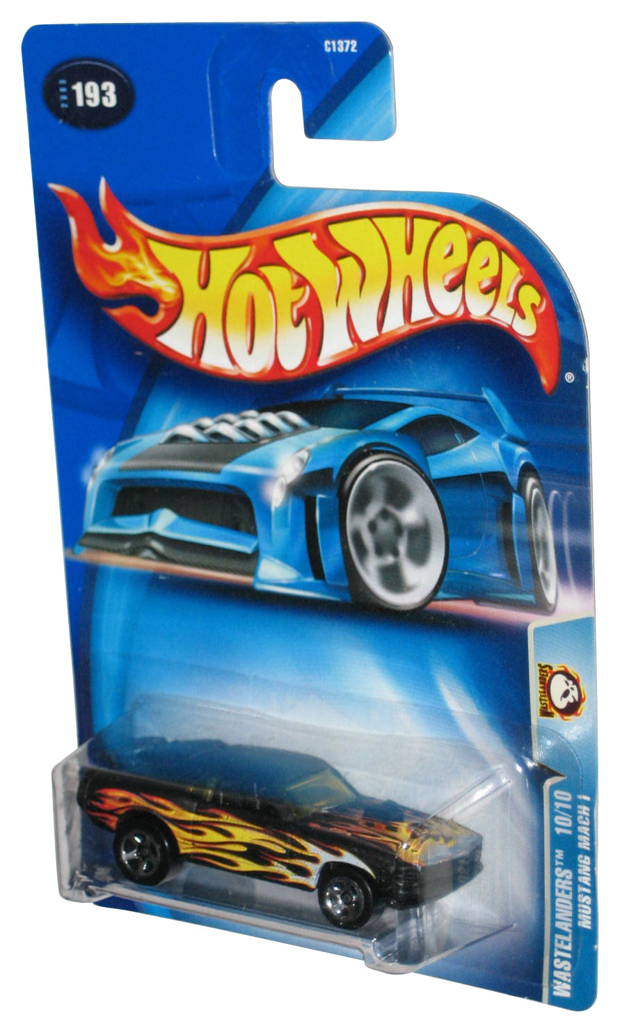 Hot Wheels Wastelanders 10/10 (2003) Black Mustang Mack I Toy Car #193