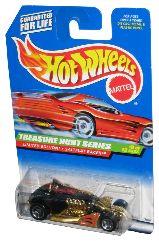 Hot Wheels Treasure Hunt 6/12 (1997) Black & Gold Saltflat Racer Toy Car #754