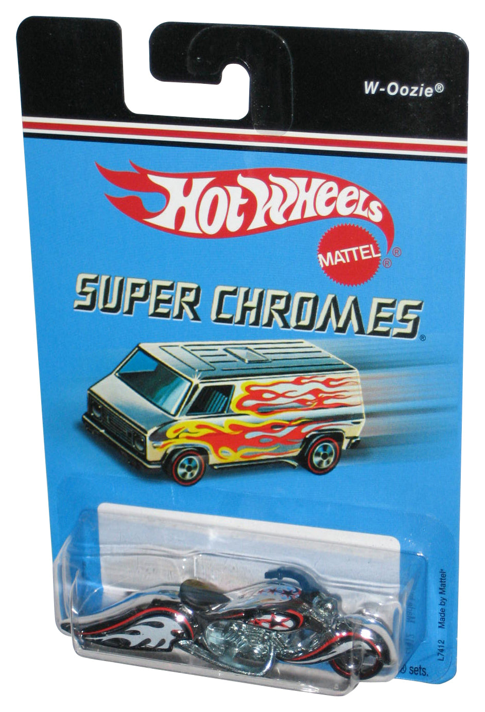 Hot Wheels Super Chromes (2006) W-Oozie Motorcycle Bike Toy