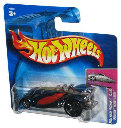 Hot Wheels 2004 First Editions 17/100 Blue & Red Hardnoze Grandy Lusion Toy Car #017 - (Short Card)