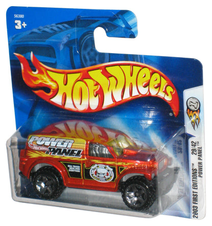 Hot Wheels 2003 First Editions 29/42 Red Power Panel Toy Truck #041 - (Short Card)