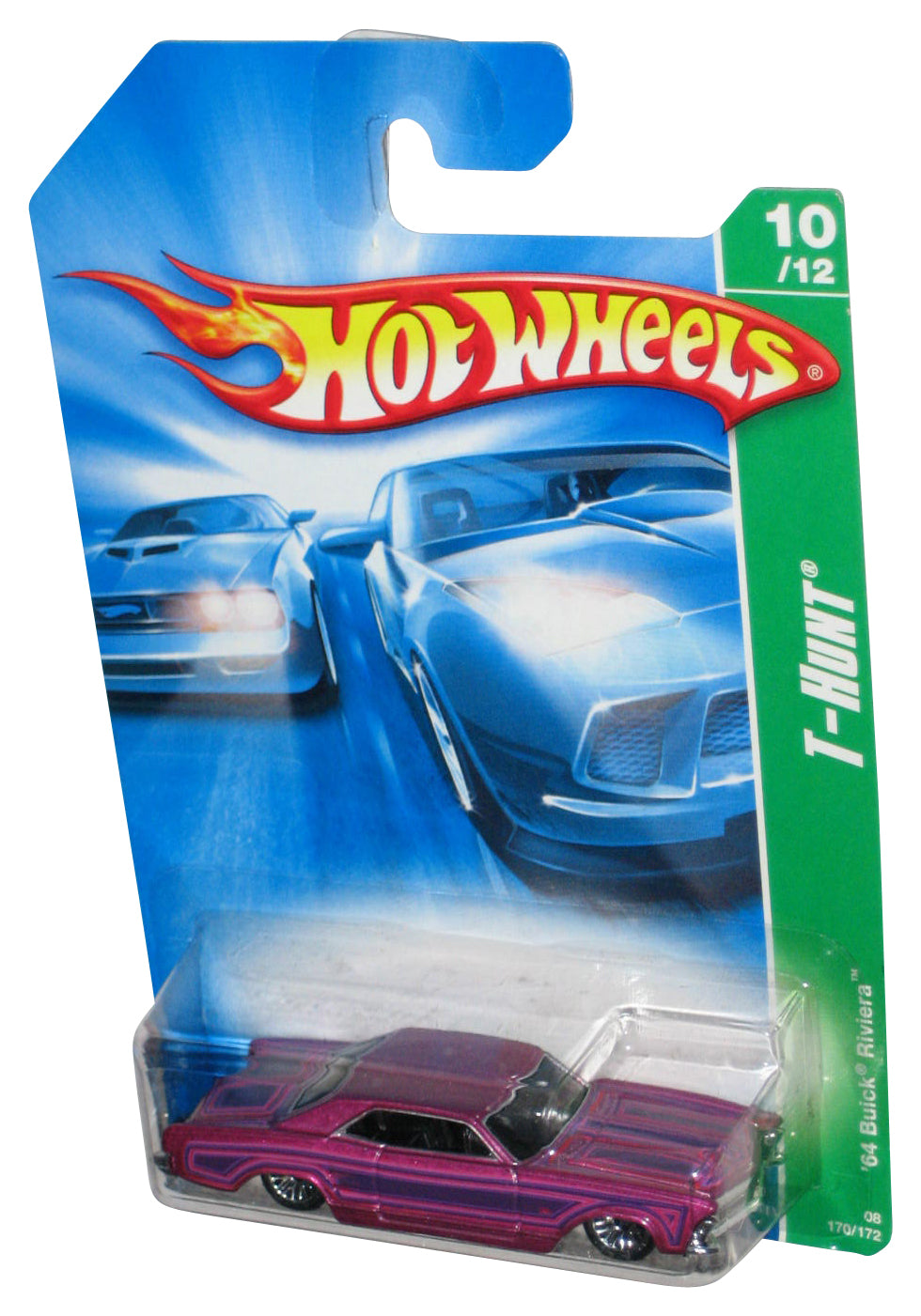 Hot Wheels T-Hunt 10/12 (2007) Purple '64 Buick Riviera Treasure Hunt Car 170/172