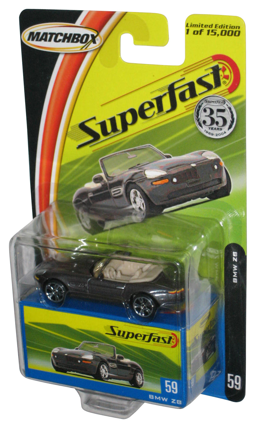 Matchbox Superfast (2004) BMW Z8 35th Anniversary Toy Car #59