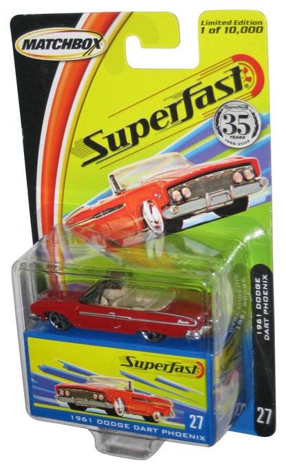 Matchbox Superfast (2004) Red 1961 Dodge Dart Phoenix Toy Car #27