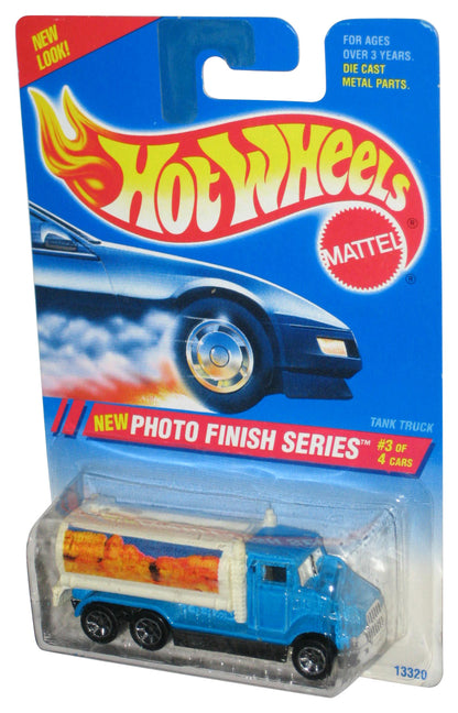 Hot Wheels Photo Finish Series 3/4 (1994) Blue & White Tank Truck Toy #333