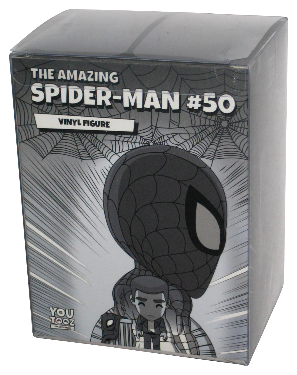 Marvel Spider-Man Amazing Fantasy #50 PX San Diego 2024 YouTooz Illuminated UV Gray Vinyl Figure - (Limited to 1,000pcs)