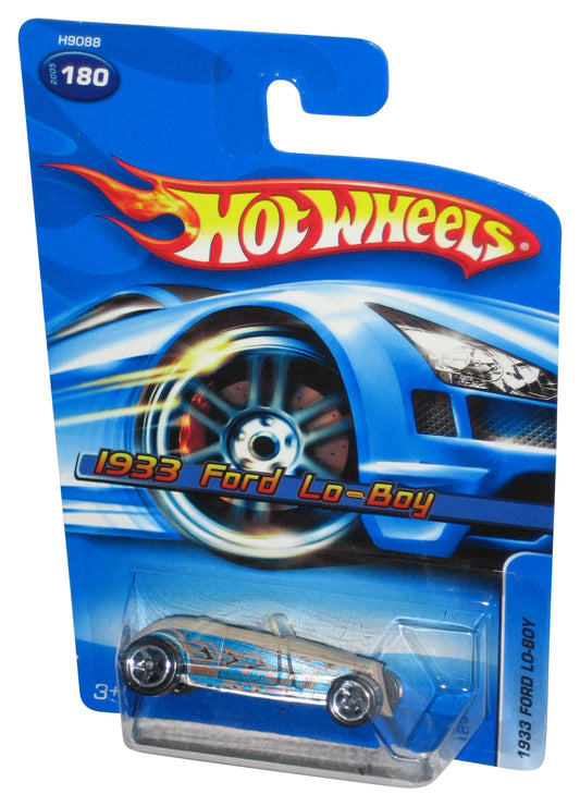 Hot Wheels 1933 Ford Lo-Boy (2005) Mattel Tan & Blue Toy Car #180