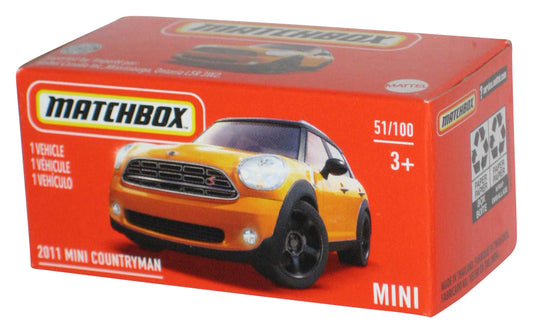 Matchbox 2011 Mini Countryman (2020) Mattel Orange Power Grabs Box Toy Car 51/100