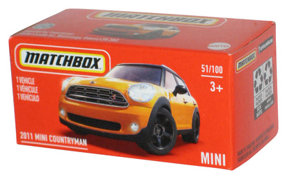 Matchbox 2011 Mini Countryman (2020) Mattel Orange Power Grabs Box Toy Car 51/100
