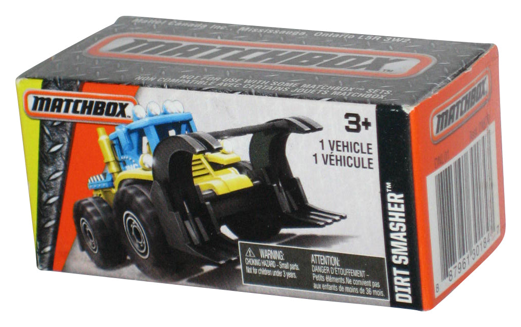 Matchbox Dirt Smasher (2020) Power Grabs Blue & Yellow Box Construction Toy 44/125