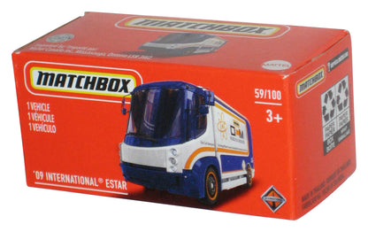 Matchbox '09 International eStar (2020) Power Grabs Box Blue & White Toy 59/100