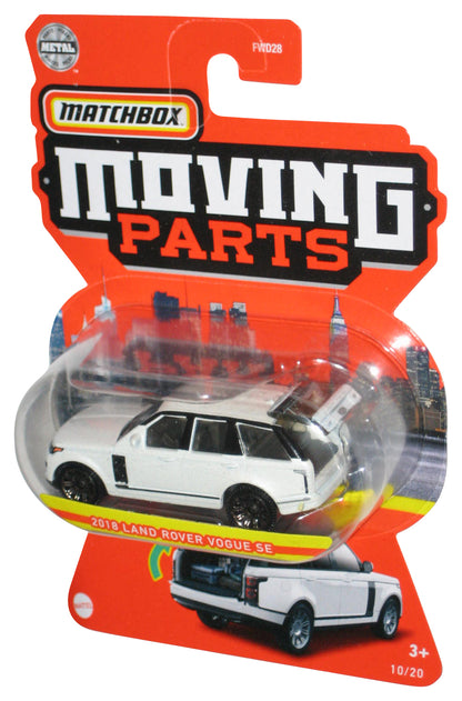 Matchbox Moving Parts (2020) White 2018 Land Rover Vogue SE Toy Car 10/20