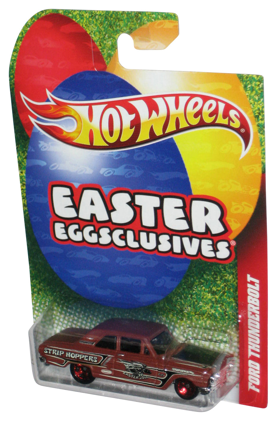 Hot Wheels Easter Eggsclusives (2010) Brown Strip Hoppers Ford Thunderbolt Toy Car