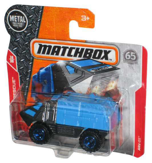 Matchbox MBX Rescue 16/30 (2017) Blue & Gray ARV-01 Metal Toy Vehicle 70/125 - (Short Card)