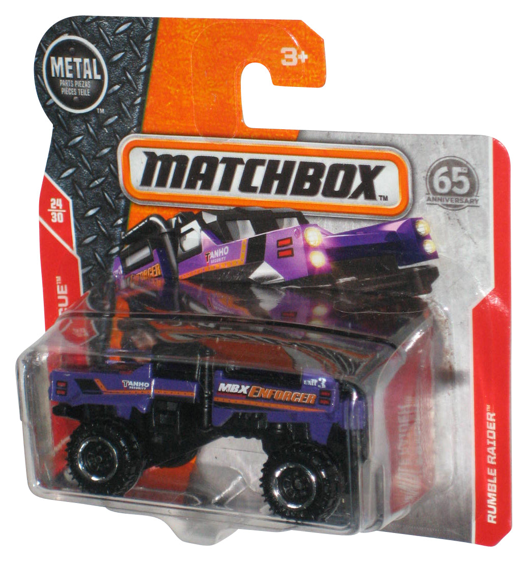 Matchbox MBX Rescue 24/30 (2017) Purple Rumble Raider Truck 81/125 - (Short Card)