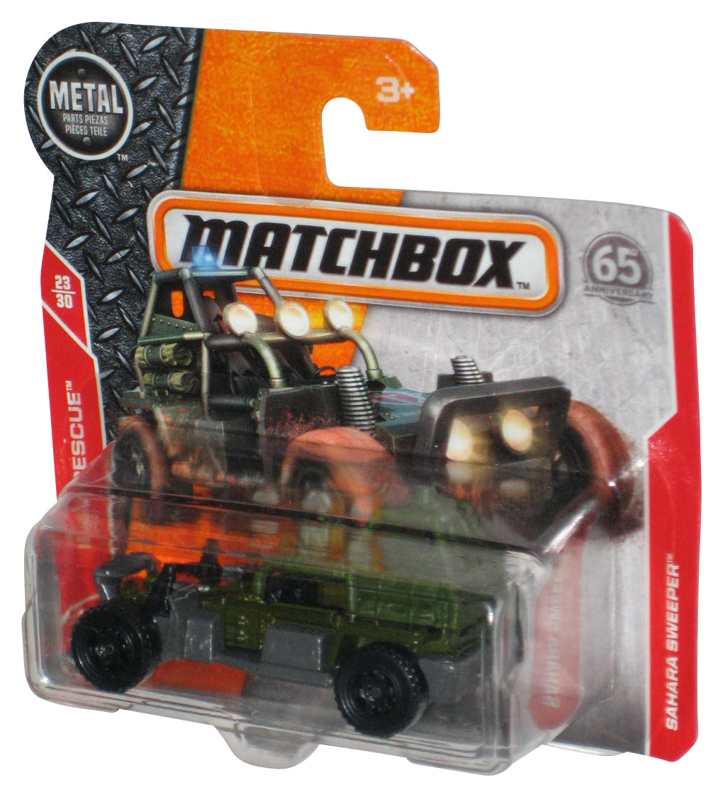 Matchbox MBX Rescue 23/30 (2017) Green Sahara Sweeper Toy 79/125 - (Short Card)