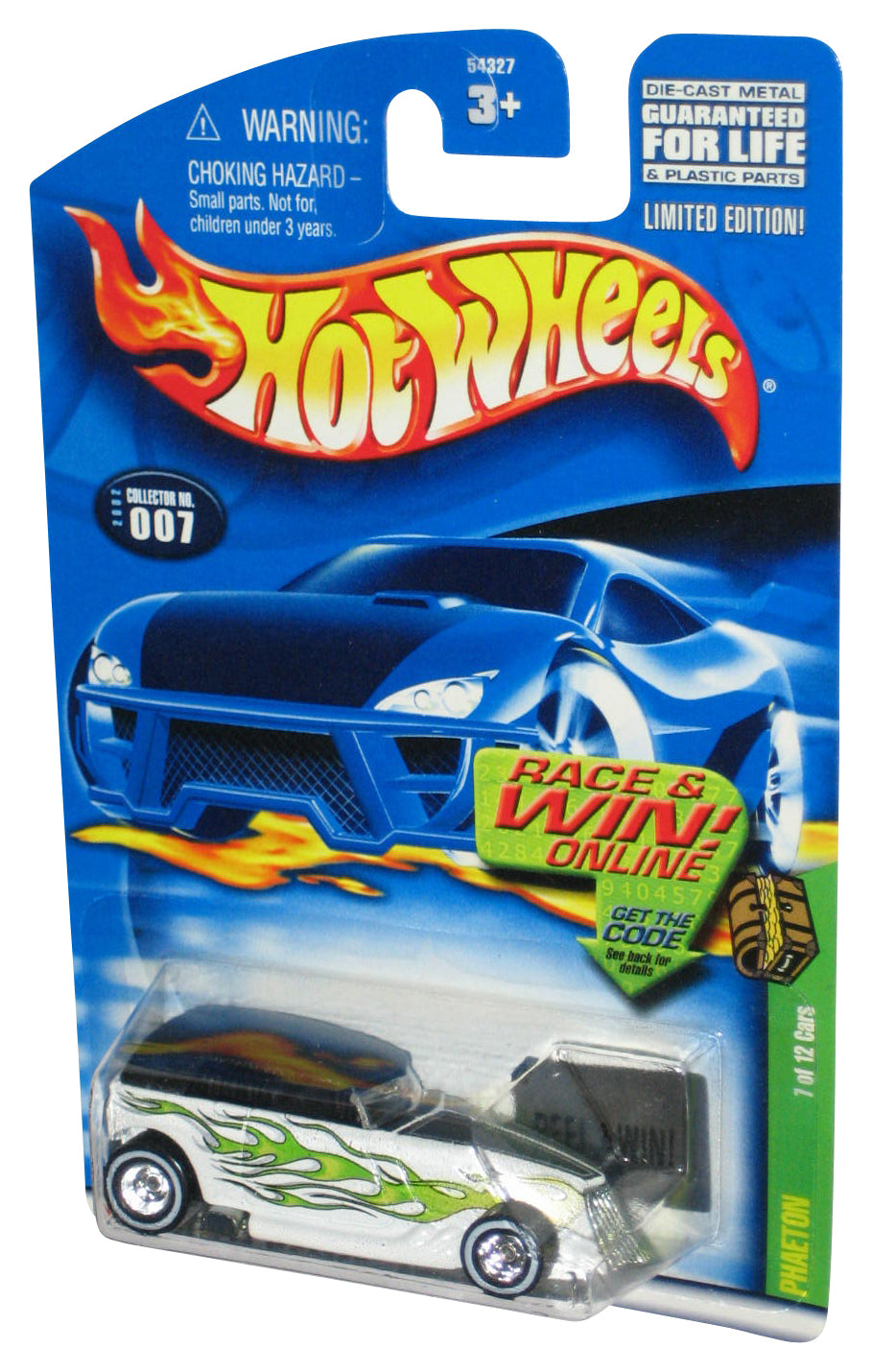 Hot Wheels Treasure Hunt 7/12 (2002) White Phaeton Toy Car #007