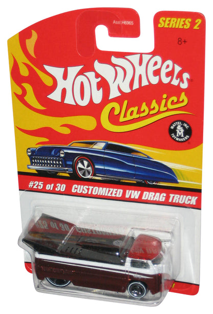 Hot Wheels Classics Series 2 (2005) Customized VW Drag Truck Orange & White Toy #25/30