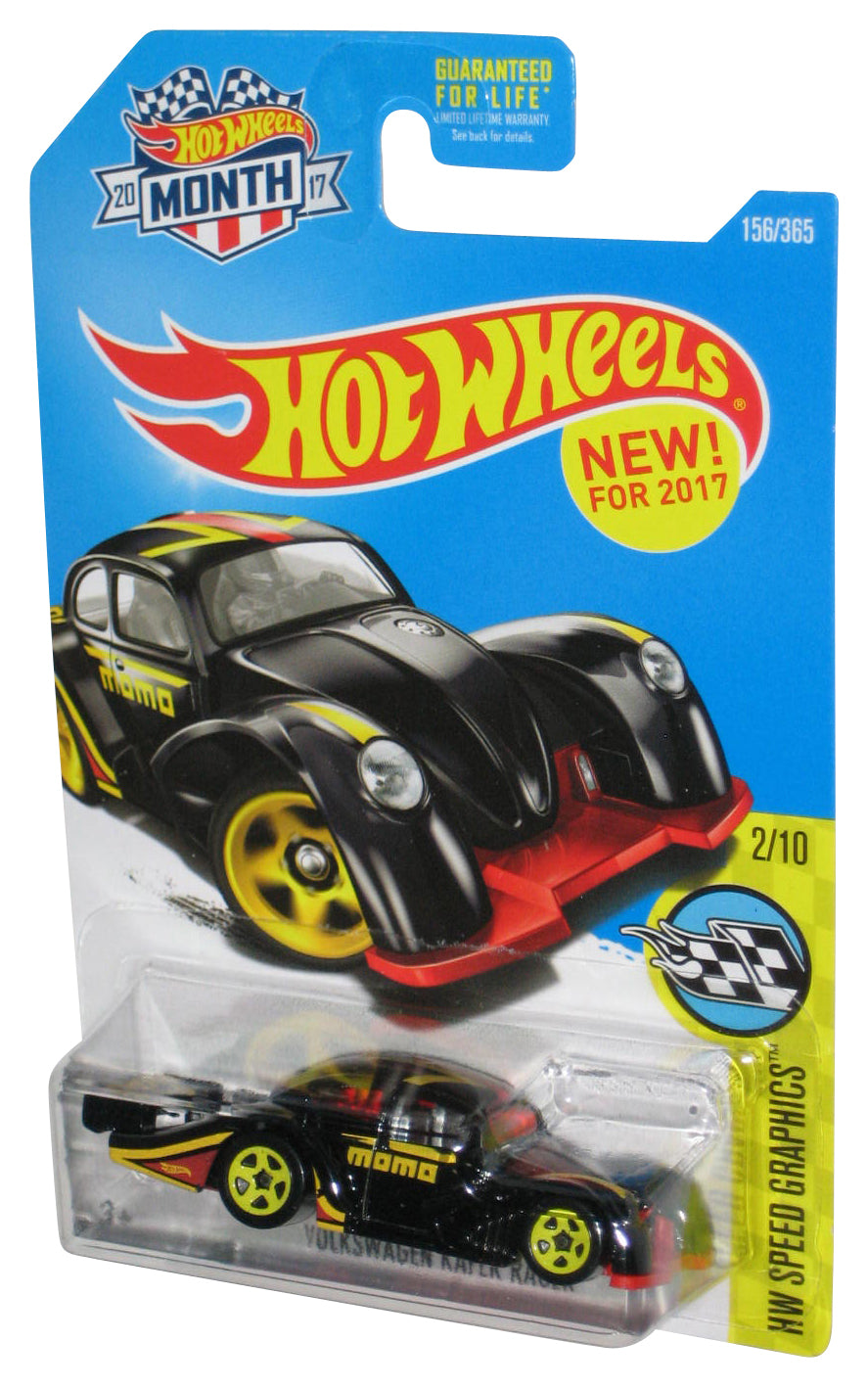 Hot Wheels HW Speed Graphics 2/10 (2017) Black Volkswagen Kafer Racer Car 156/365 - (Month Card)