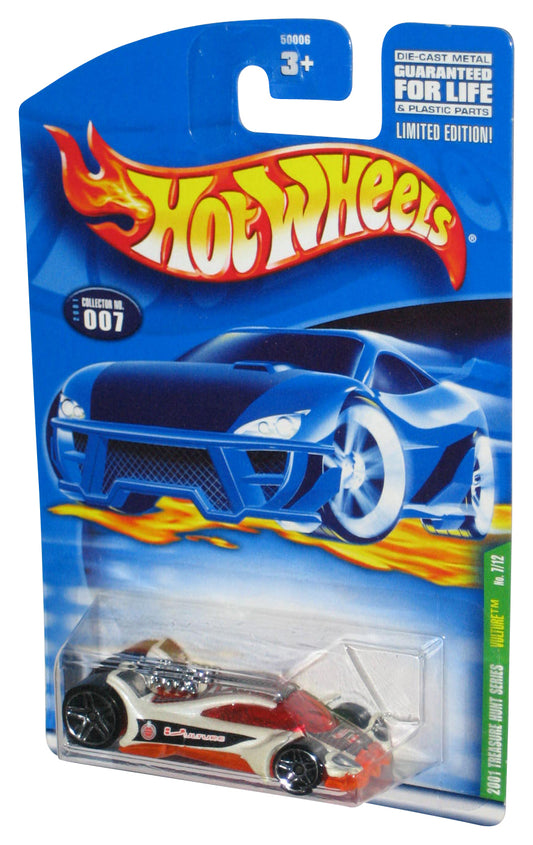 Hot Wheels 2001 Treasure Hunt 7/12 Vulture White & Orange Toy Car #007