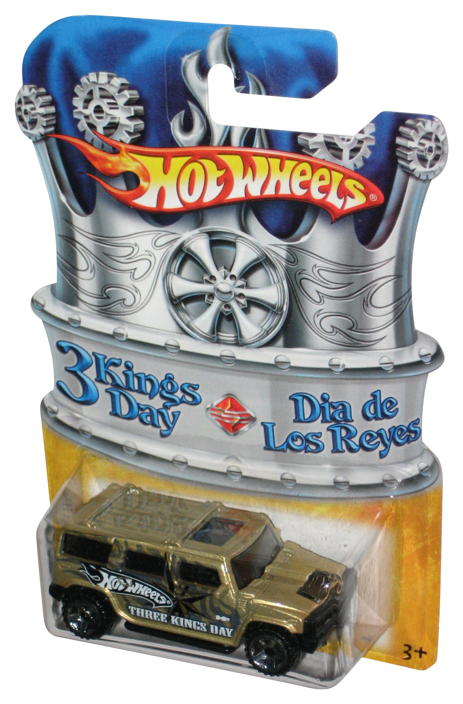 Hot Wheels 3 Kings Day (2009) Gold Hummer H2 Toy Car