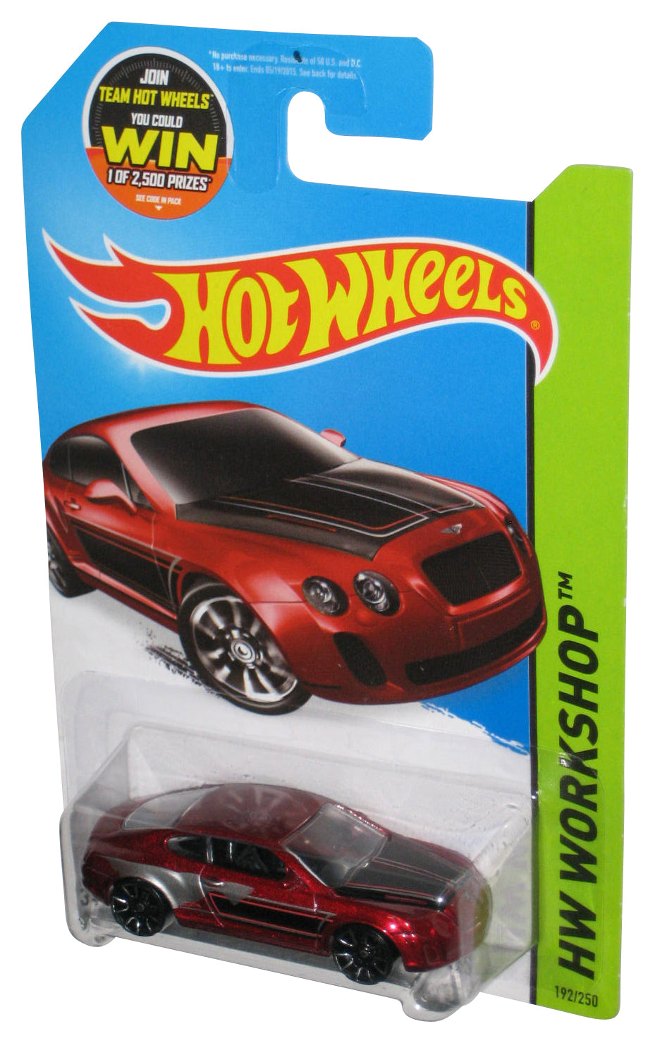 Hot Wheels HW Workshop (2013) Red Bentley Continental Supersports Car 192/250