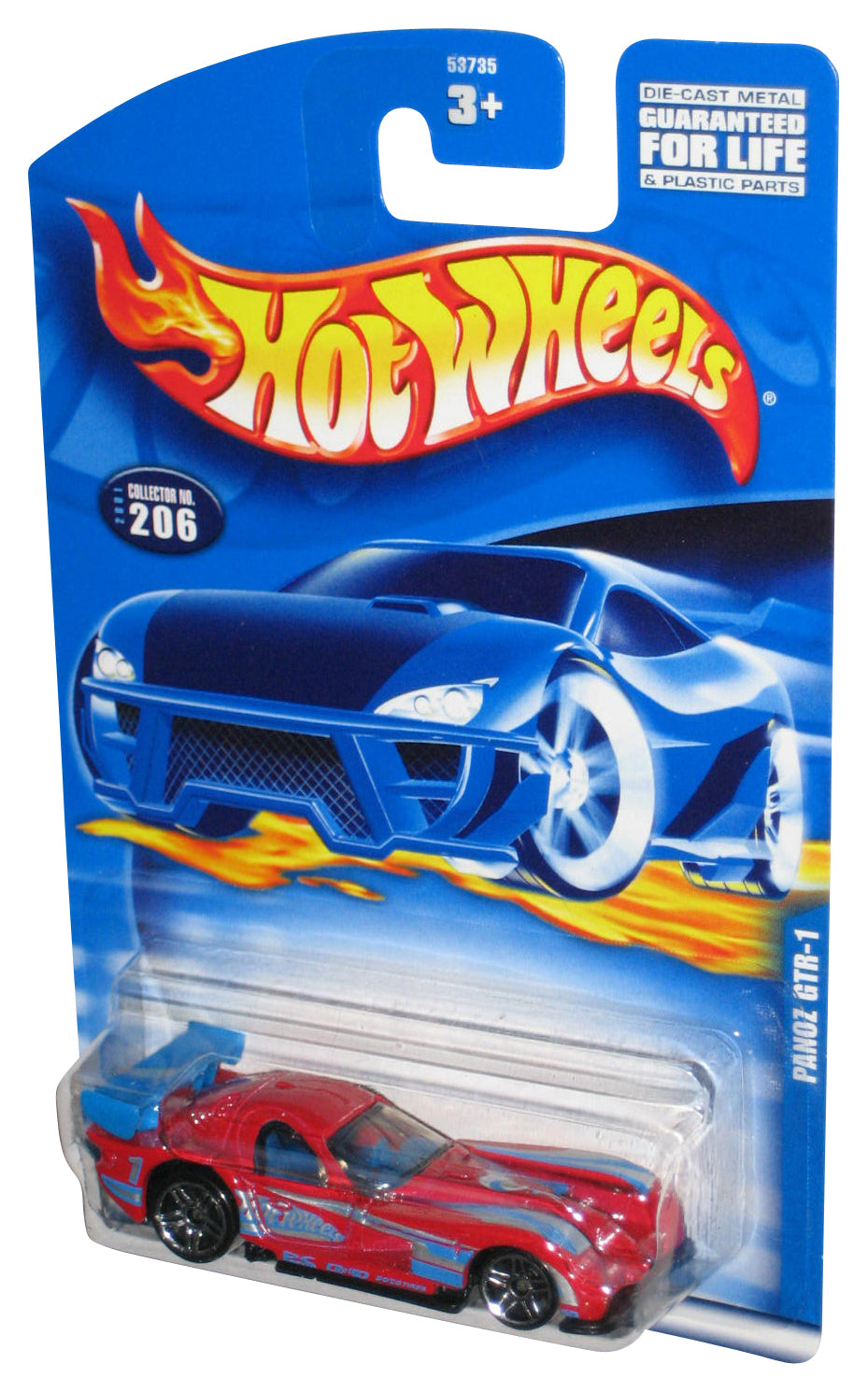 Hot Wheels Panoz GTR-1 (2001) Red Collector Toy Car #206