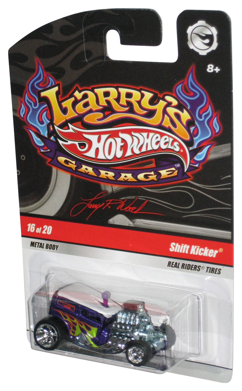 Hot Wheels Larry's Garage (2008) Purple Shift Kicker Real Riders Car 16/20