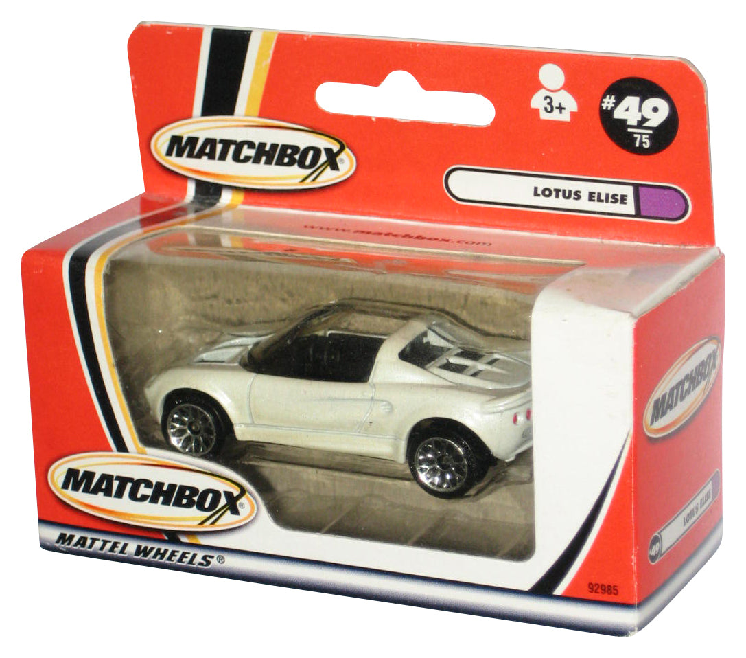 Matchbox Lotus Elise (2000) Mattel Box White Toy Car #49/75