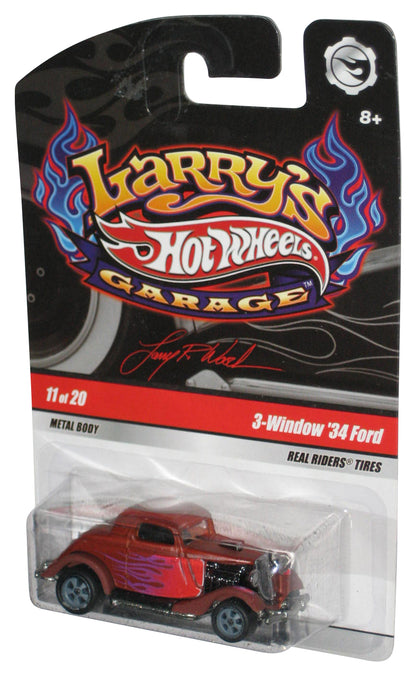 Hot Wheels Larry's Garage (2008) Brown 3-Window '34 Ford Toy Car 11/20