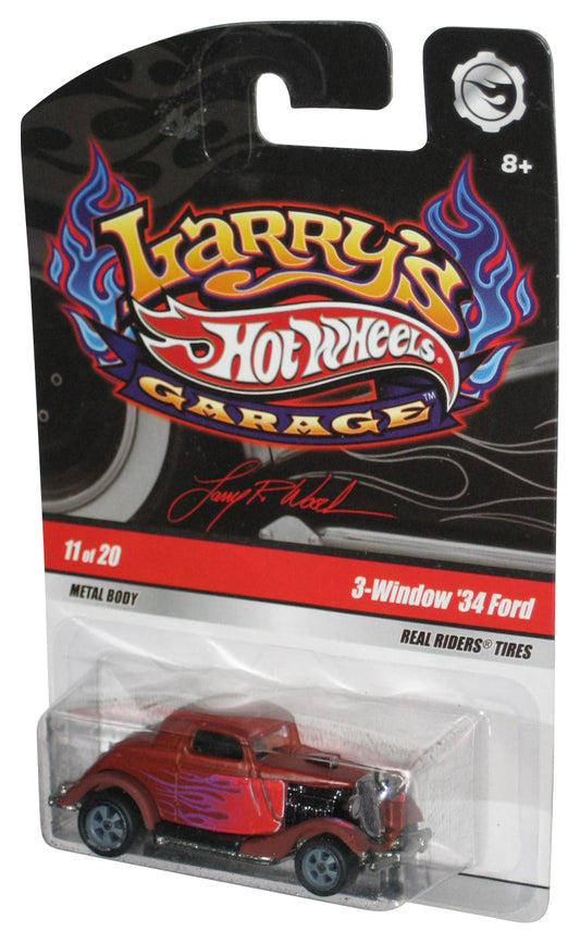 Hot Wheels Larry's Garage (2008) Brown 3-Window '34 Ford Toy Car 11/20