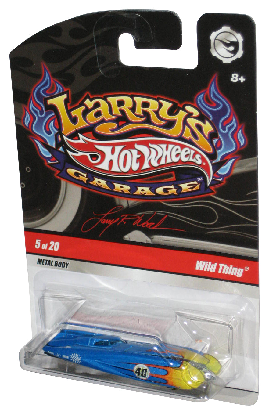 Hot Wheels Larry's Garage (2008) Blue Wild Thing Real Riders Toy Car 5/20