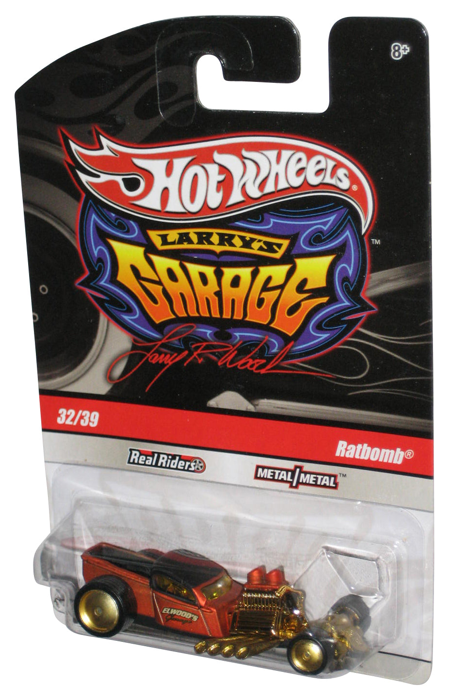 Hot Wheels Larry's Garage (2009) Copper Ratbomb Real Riders Toy Car 32/39