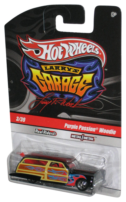 Hot Wheels Larry's Garage (2009) Black Purple Passion Woodie Real Riders Toy Car 3/39