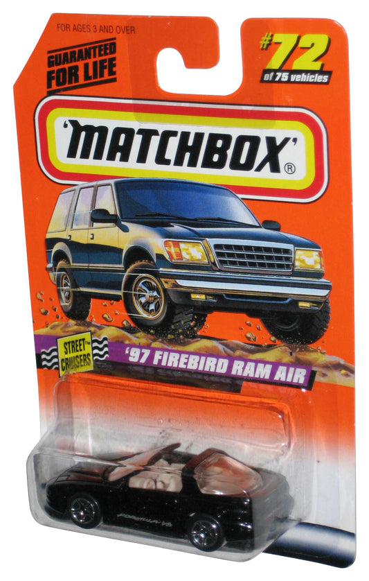 Matchbox Street Cruisers (1997) Black '97 Firebird Ram Air Toy Car #72/75