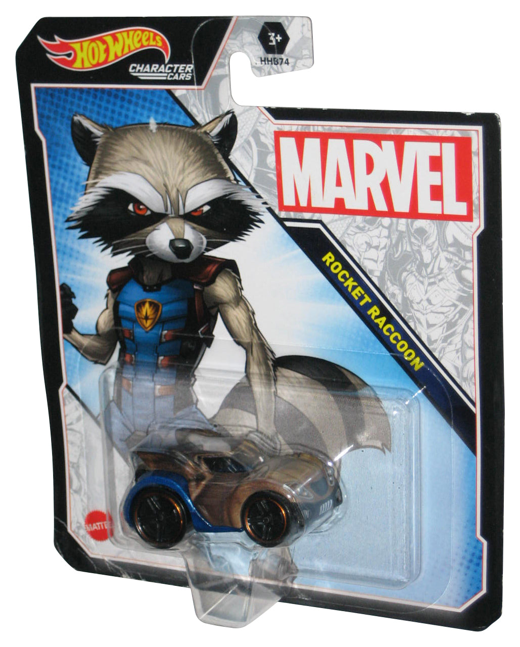 Hot Wheels Marvel Guardians of The Galaxy Rocket Raccoon (2021) Character Cars Toy