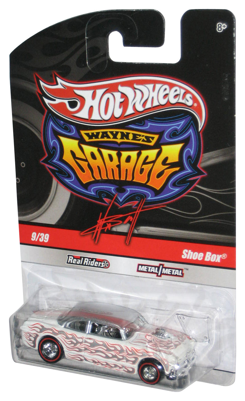 Hot Wheels Wayne's Garage (2009) White & Silver Real Riders Shoe Box Toy Car 9/39