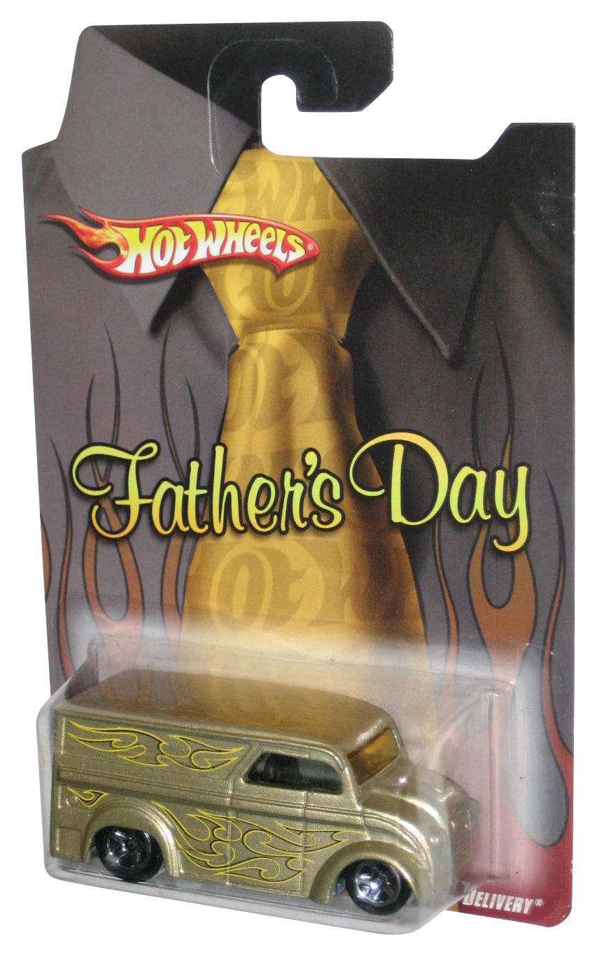 Hot Wheels Father's Day (2008) Mattel Gold Dairy Delivery Toy Van