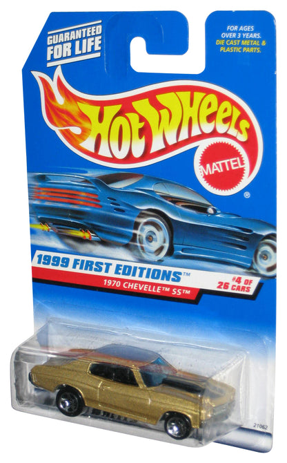Hot Wheels 1999 First Editions 4/26 Gold 1970 Chevelle SS Toy Car #915