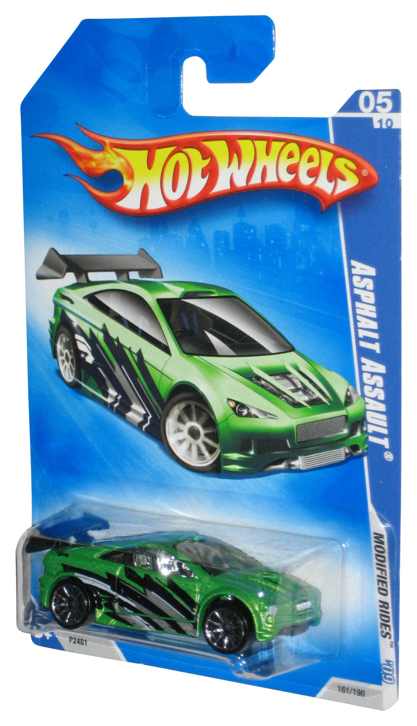 Hot Wheels Modified Rides '09 5/10 Green Asphalt Assault Car 161/190