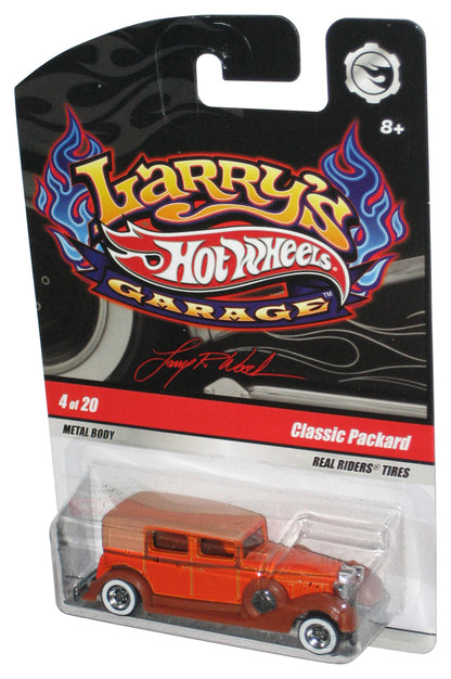 Hot Wheels Larry's Garage (2008) Orange Classic Packard Real Riders Toy Car 4/20