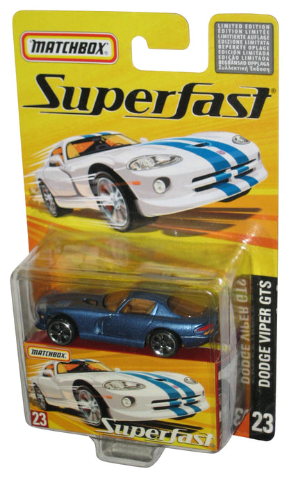Matchbox Superfast (2004) Blue Dodge Viper GTS Toy Car #23