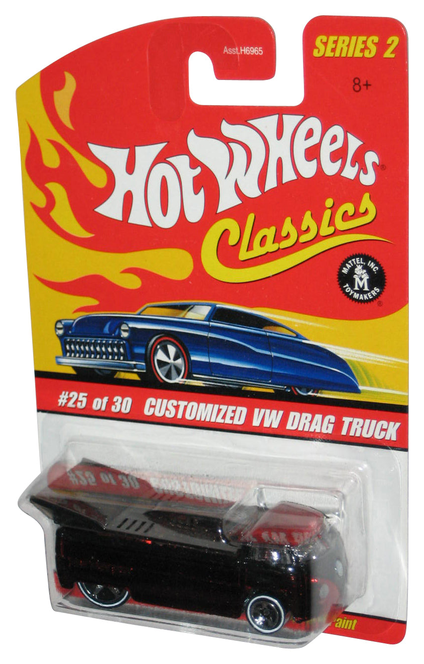 Hot Wheels Classics Series 2 (2005) Red Customized VW Drag Truck Toy #25/30