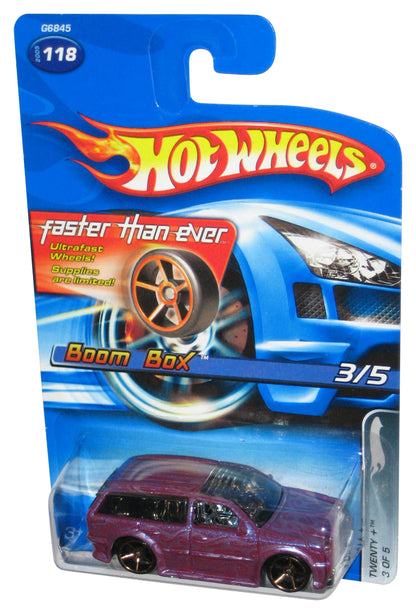 Hot Wheels Twenty 3/5 Boom Box (2005) Purple Toy Car #118 - (Faster Than Ever Card)