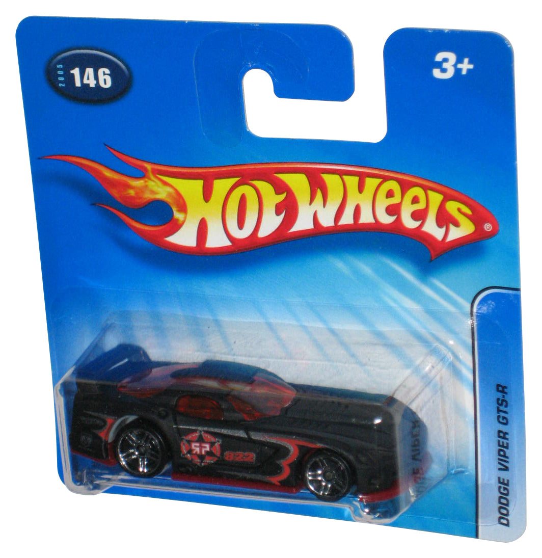 Hot Wheels Dodge Viper GTS-R (2005) Black Toy Car #146 - (Short Card)