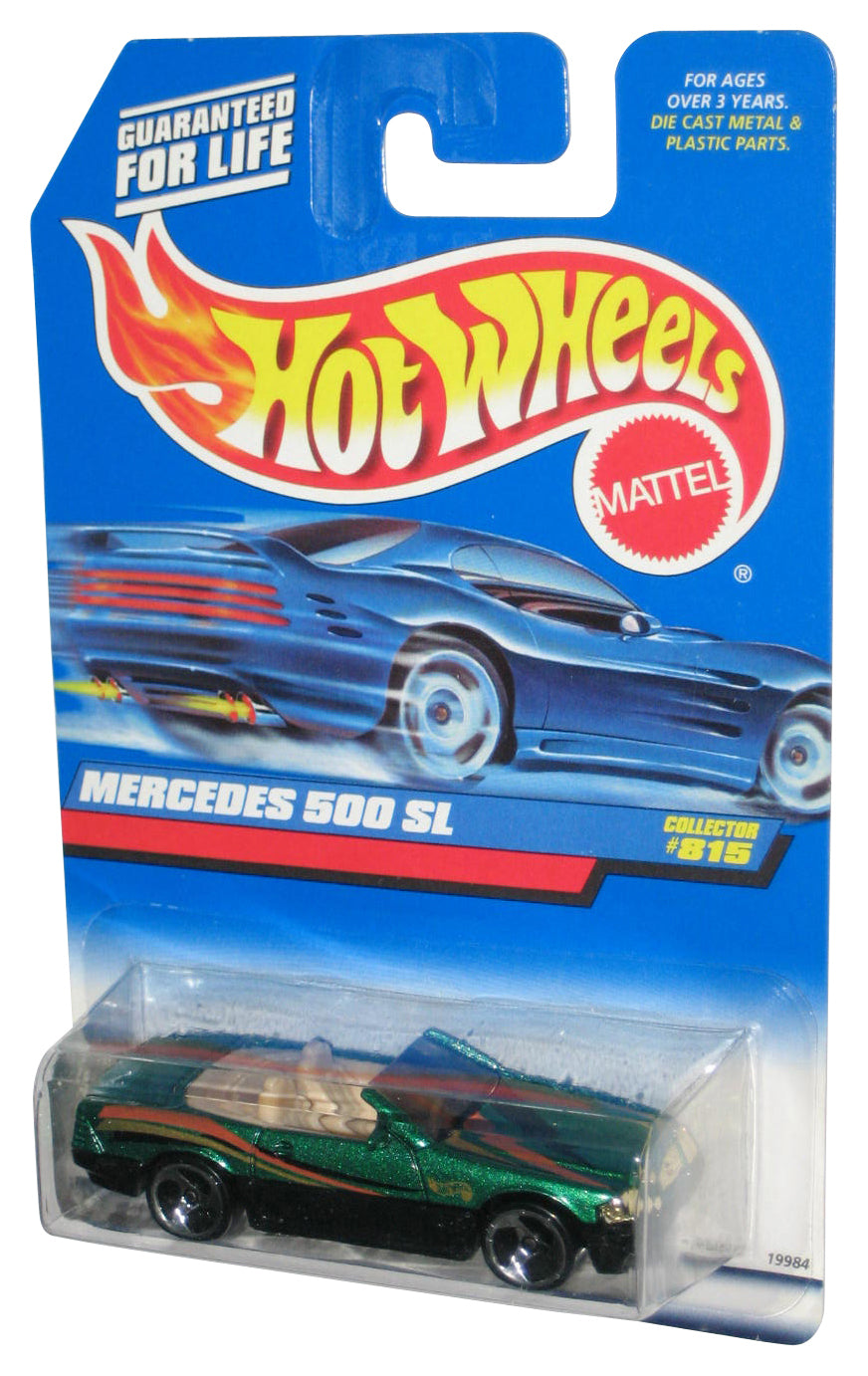 Hot Wheels Mercedes 500 SL (1997) Green Collector Toy Car #815