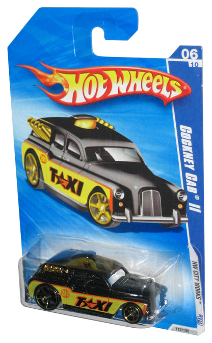 Hot Wheels HW City Works 6/10 '09 Black & Yellow Cockney Cab II Toy Car 112/190
