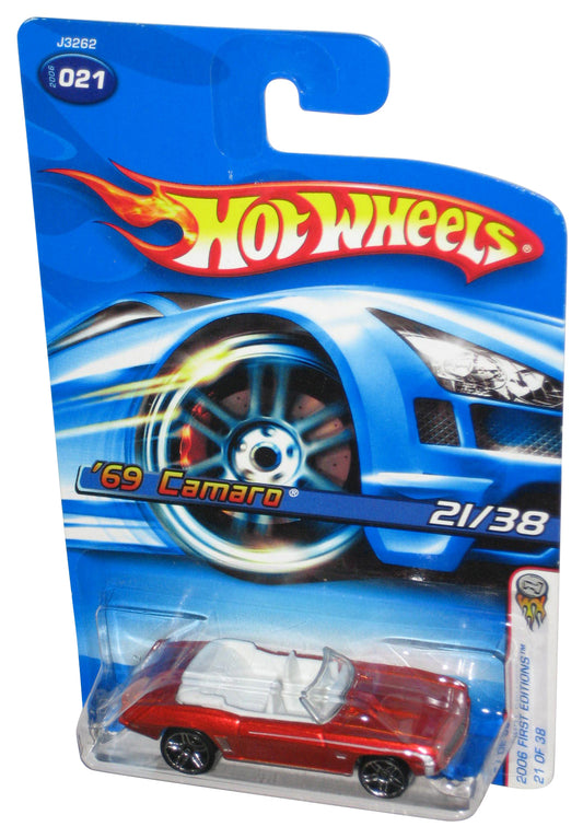 Hot Wheels 2006 First Editions 21/38 Red '69 Camaro Die-Cast Toy Car #021 - (Light Red Version)